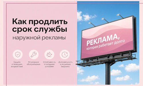 Как продлить срок службы наружной рекламы в Выборге