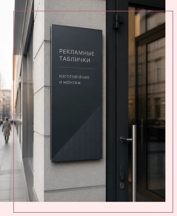 Рекламные таблички в Выборге по цене от 4599 р. | Аванза-Вбр