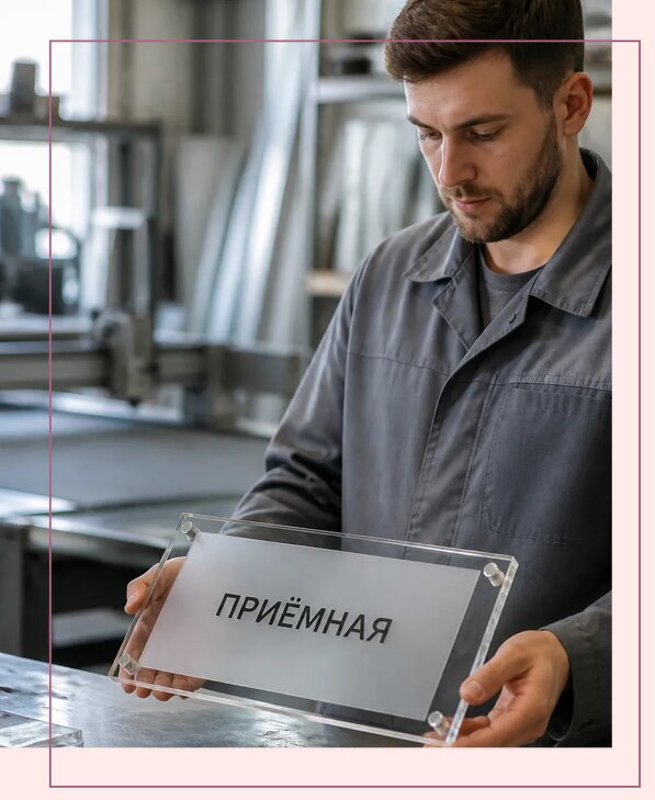 Таблички из оргстекла на заказ в Выборге от 3986 р. | Аванза-Вбр