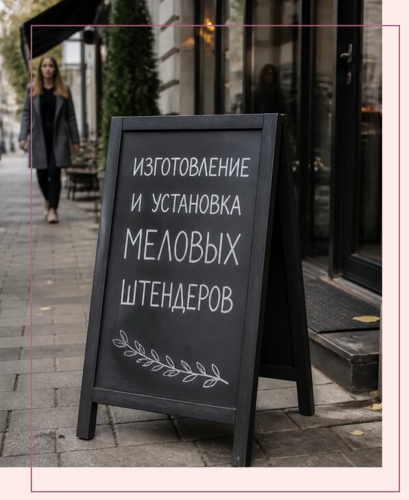 Меловые штендеры в Выборге по цене от 6644 р. | Аванза-Вбр